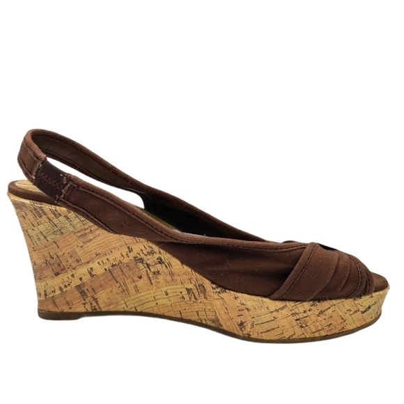 American Eagle 4" Fabric Canvas Wedges Size 8.5W - Picture 7 of 10